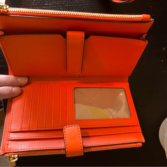 Orange Michael Kors Purse & Wallet Set - Picture 6 of 6
